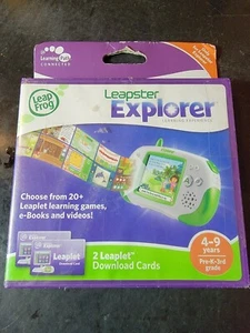 Tarjetas de descarga LeapFrog Leapster Explorer Leaplet (2 tarjetas) NUEVAS - Imagen 1 de 4