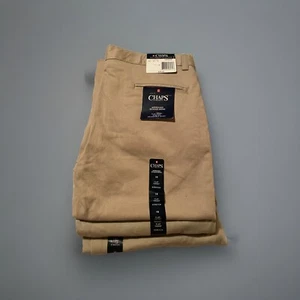 New LOT OF 3 Chaps Approved Schoolwear Khaki Flat Front Pants Boys Size 16 Reg. - Picture 1 of 12