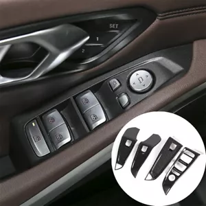 Für BMW 3-Series G20 G21 Carbon Faser Fenster Schalterleiste Abdeckung Zubehör - Bild 1 von 9