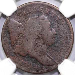 1794 1/2c C-6a Low Relief Liberty Cap Half Cent NGC VG DETAILS CORROSION - Picture 1 of 5