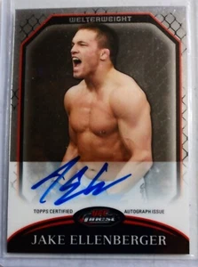 Jake Ellenberger Signed 2011 Topps Finest UFC Card #35 Autograph Auto - Picture 1 of 1