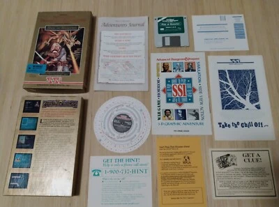 AD&D Pool of Radiance PC 1988 3.5 WORKS! Dungeons Dragons GoldBox Game NO MANUAL - Image 1 of 4