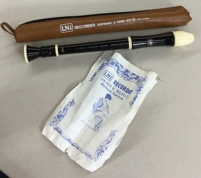 Vintage LMI Recorder Soprano ASRB - 201 W/Carry Case (Made In Korea) - Image 1 of 4