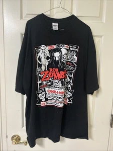 Camiseta Negra De Colección Rob Zombie “Spooks A Poppin” Para Hombre 3XL Halloween Excelente - Imagen 1 de 4