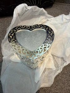 Portagioie cuore antico vintage Things Rememberd grazie argento metallizzato - Foto 1 di 12