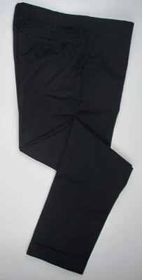 LANDS END Black School Uniform Slim Leg Chino Pants Womens 8 NEW - Image 1 of 4