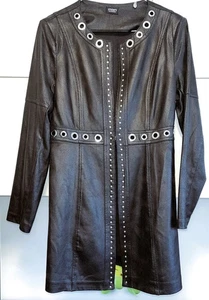 Eleganter Leder Mantel Westen-Kleid Gr. 38/40 eventuelle 42 - Bild 1 von 15