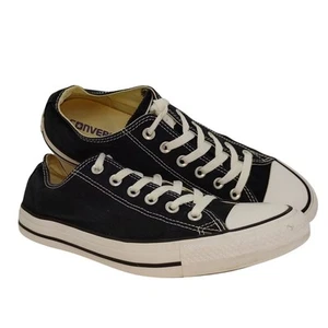 Zapatillas Converse All Star negras bajas con cordones - talla 10 - Imagen 1 de 7