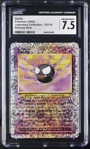 CGC 7.5 Gastly 2002 Legendary Collection 76/110 Reverse Holo Pokemon Card psa - Picture 1 of 2