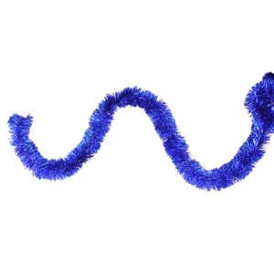 Guirnalda de oropel navideño Northlight 12' suave azul real - sin encender - Imagen 1 de 3