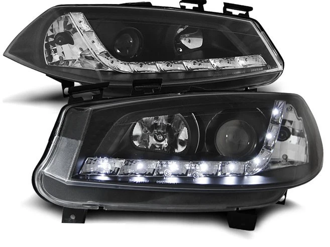 headlights for RENAULT MEGANE II 2002 2003 2004 2005 daylight black LHD - Image 1 of 1