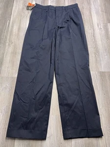 Mens Dockers D3 Iron Free Khaki Pleated Pants Navy Blue Mens Size 30x30 NWT - Picture 1 of 16