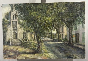 Angelo Mucci (1883-?) Oil on Canvas School Italian Xixth - 20th 50x74 CM - Picture 1 of 15