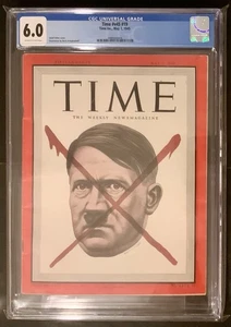 May 7, 1945 Time Magazine NEWSTAND Adolf Hitler Red X Issue CGC 6.0 - Picture 1 of 2