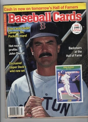 BASEBALL CARDS magazine July 1990  D. Evans, Puckett, Griffey Jr. - Image 1 of 3