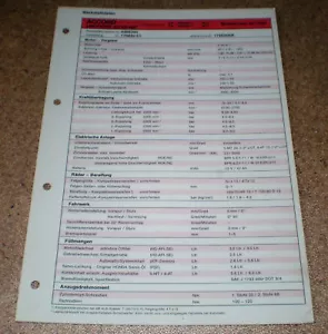Hoja De Inspección Honda Accord Limusina 2.0 EX-Kat 86! - Imagen 1 de 1