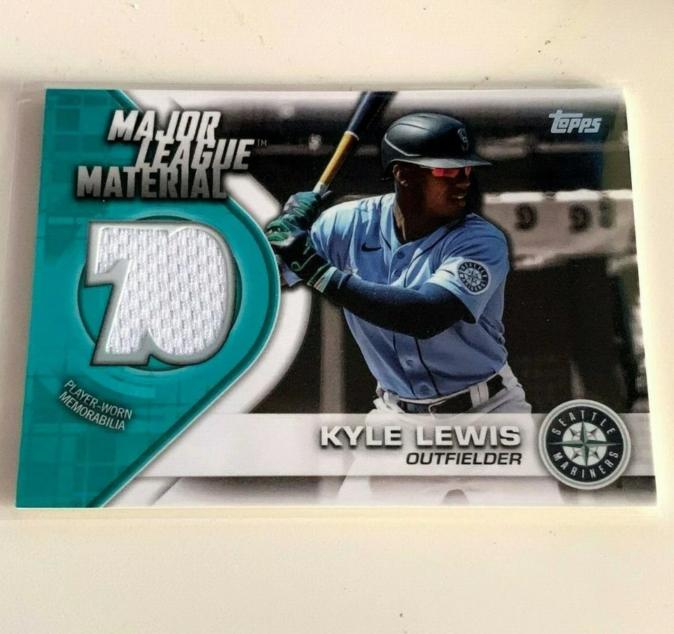 2021 Topps Series 1 Kyle Lewis Major League Materials #MLM-KL Jersey - Image 1 of 1