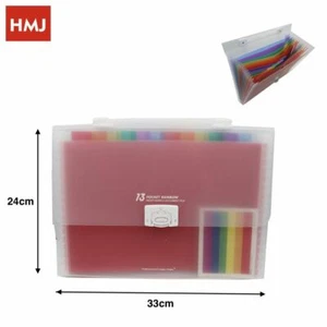 X Mallette Porte-Documents 13 Poches Format A4 Dossier Hmj - Afbeelding 1 van 1