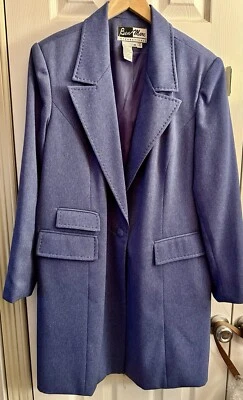 Blazer largo azul gris vintage Ben Marc - para mujer talla 14 Foto 1 de 4