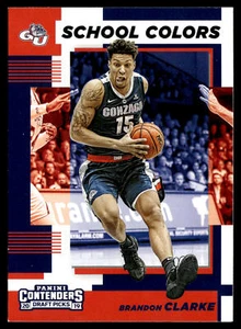 2019 Panini Contenders Draft Picks Brandon Clarke #21 School Colors Gonzaga - Picture 1 of 2