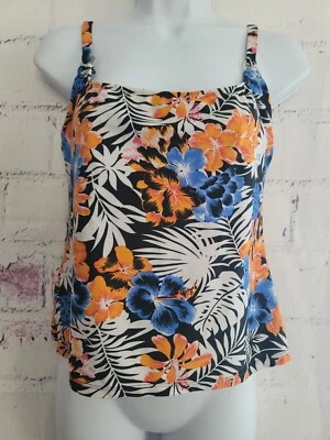 Traje de baño Island Escape Tankini Top solo multicolor floral talla 6 correas ajustables Foto 1 de 4