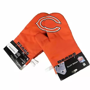 Chicago Bears Oven and Grill Crossover Mitt Set 2 NFL Mitts New - Picture 1 of 6