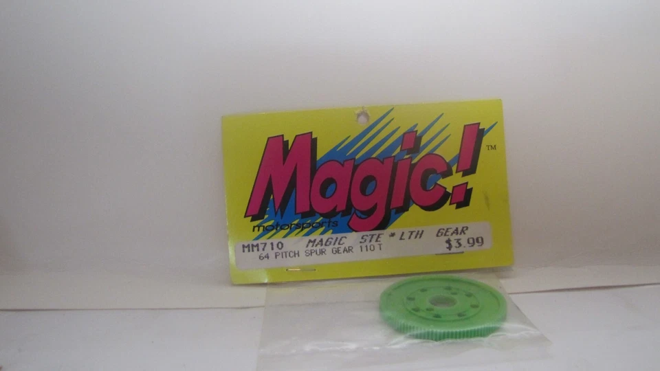 Vintage RC magic motor 110 Tooth 64 Pitch  RC10 Stealth Spur Gear Green MM710 - Image 1 of 1