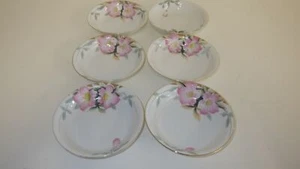 Vintage Noritake Azalea fruit sauce dessert bowls 1921 to 1924 6 Bowls 5" EUC - Picture 1 of 8