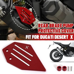 Motorcycle Rear Brake Master Cylinder Guard Cover Fits Ducati Desert X 2022-23 , - Picture 1 of 9