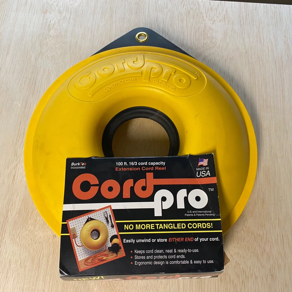 Cord Organizer Electrical Wire XL 150ft Reel Extension Cable Holder Hose Storage