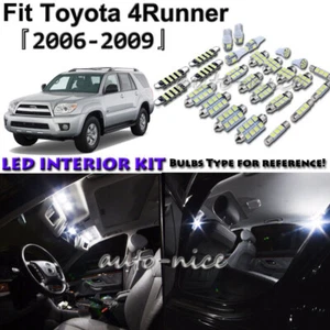 14x White LED Interior Lights Package Kit For 2006 - 2008 2009 Toyota 4Runner - Picture 1 of 10