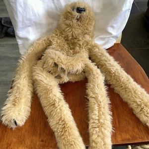 Mopkins braunes Faultier große Handpuppe blaue Augen Vintage - Bild 1 von 4