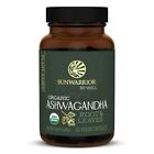 New-SunWarrior Be-Well Organic Ashwaghanda  USDA Organic Vegan Capsules 60ct