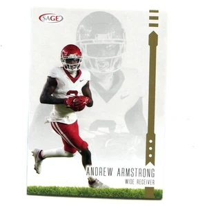 2025 Sage Low Series Football Andrew Armstrong #76 Gold Arkansas Razorbacks - Bild 1 von 2