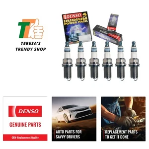 Genuine DENSO Iridium Power Spark Plugs - 6-Pack for Lexus RX350 V6 2007-2015 - Picture 1 of 8