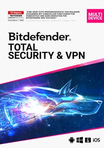 Bitdefender Total Security & VPN 2025 10 Geräte 1 Jahr ESD-Key per eMail - Bild 1 von 7