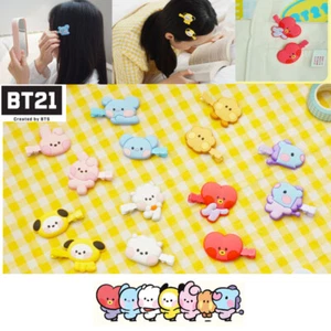 BTS BT21 Official Minini Hair Clip Hair Pins(1Pack 2ea Hair Clip ) - Picture 1 of 13