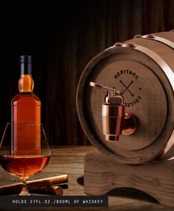 Dispensador de barriles de whisky de madera en miniatura de 1 L. Nuevo y valorado en $50 - Imagen 1 de 10