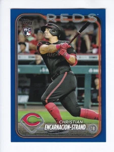 2024 Topps Series 1 #219 CHRISTIAN ENCARNACION-STRAND RC Royal Blue ROOKIE - Picture 1 of 2