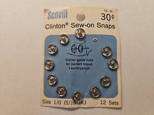 Vintage 1960’s Scovill Sew-On Snaps, one snap missing :(