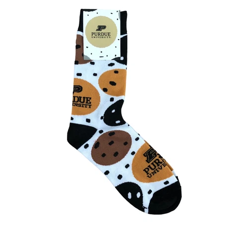 Purdue Boilermakers Crew Socks sz 6-12 Mens Sz 7-13 Women Cover