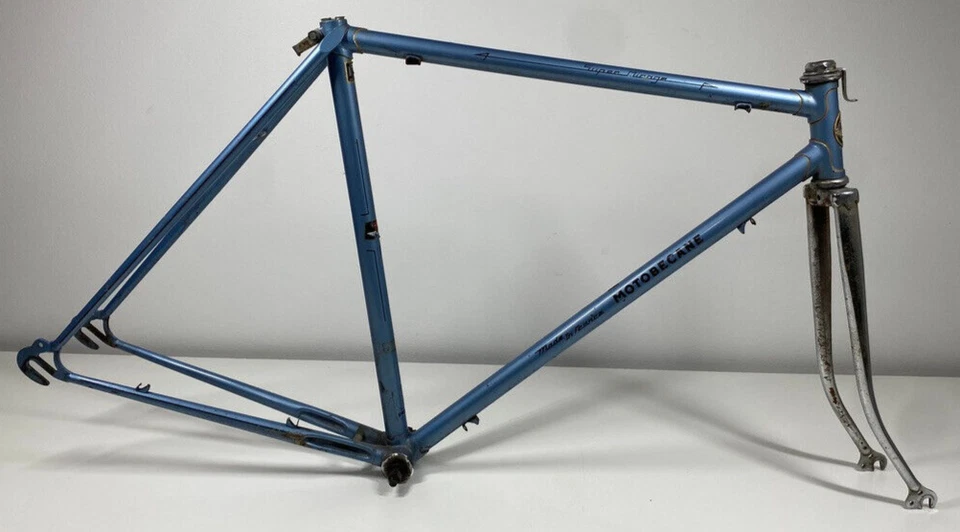 Motobecane Super Mirage Marco de Acero Carretera Fixie Hecho en Francia De Colección Foto 1 de 4