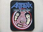 Anthrax State Of Euphoria Aufnaher Patch Testament Exodus Overkill Megadeth 80 S