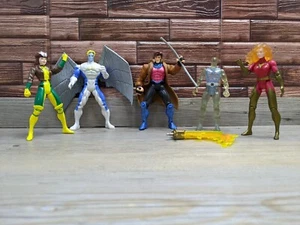 Marvel X-Men Toy Biz 5 Figure Lot 1992-96 Rogue Gambit Iceman Archangel Pheonix - Picture 1 of 21