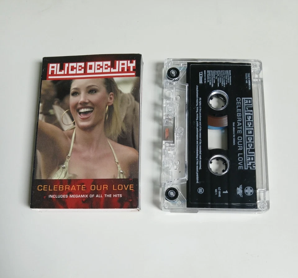 ALICE DEEJAY CELEBRATE OUR LOVE CASSETTE TAPE SINGLE EMI UK 2001 - Image 1 of 1