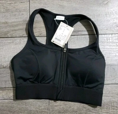 *Talla S* Sujetador deportivo Amoena para mujer con cremallera frontal soporte medio 44070 Foto 1 de 4
