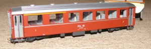 K23 Bemo 3257 Personenwagen AB 1543 1./2.Kl. der RhB Spur HOm/HOe - Bild 1 von 3