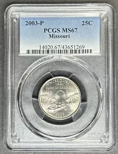 2003-P Missouri Quarter PCGS MS-67, Buy 3 Items, Get $5 Off!! - Picture 1 of 2