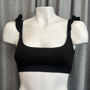 Sujetador deportivo con volantes Popflex Romance talla XXS negro - Imagen 1 de 19