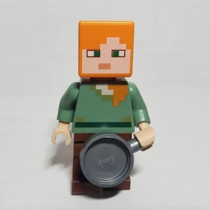 Lego Minifigure MIN017 Alex with Reddish Brown Legs Minecraft - Picture 1 of 2